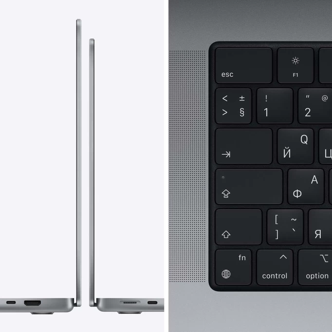 Apple MacBook Pro 14" 1Tb Space Gray (MKGQ3) (M1 Pro 10C CPU M1 Pro, 16 ГБ, 1ТБ SSD, Touch ID)